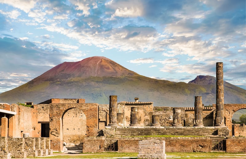 Visiting Pompeii in Italy is number 11. Getty Images