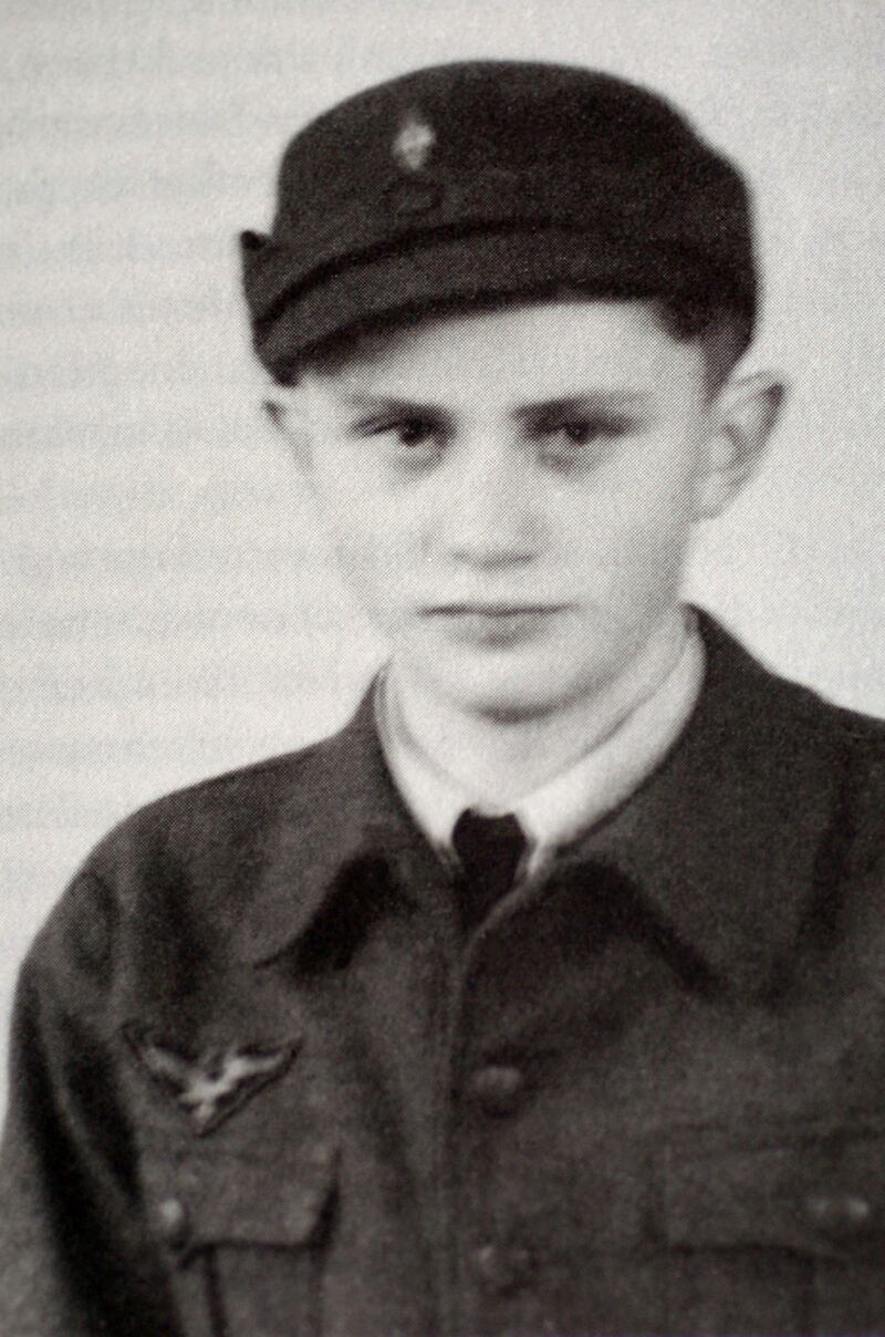 Joseph Ratzinger as a German Air Force assistant in 1943. AFP