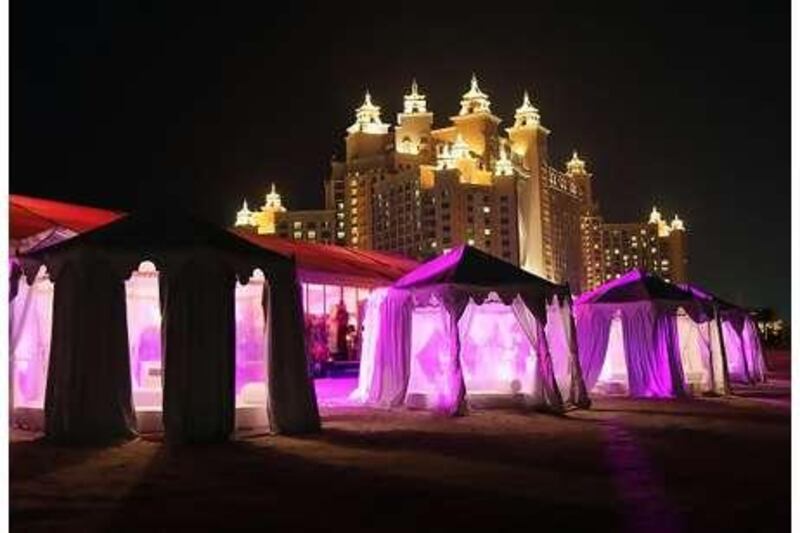 The Ramadan tent at Atlantis The Palm in Dubai. As Ramadan starts in early August, it is expected to have a big impact on the hotel sector.
