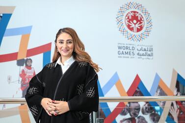 Tala Al Ramahi, chief strategy officer of the Special Olympics World Games Abu Dhabi 2019, wants the event to bring people of all abilities together. Victor Besa/The National Section