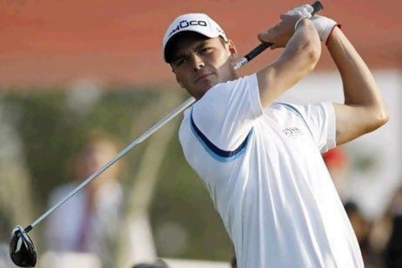 Martin Kaymer, pictured at the 2011 Abu Dhabi HSBC Golf Championship Tournament, shares his wisdom with M.
