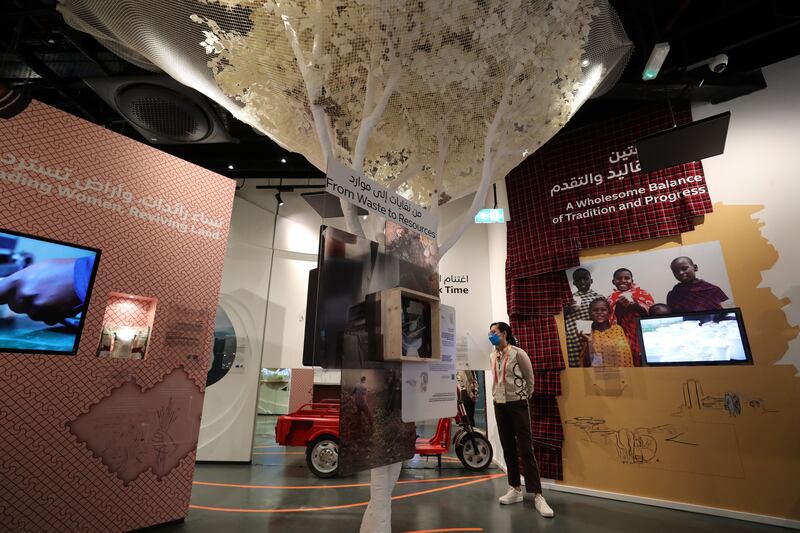 The Good Place Pavilion by Expo Live displayed innovations that transformed lives around the world. Photo: Expo 2020 Dubai