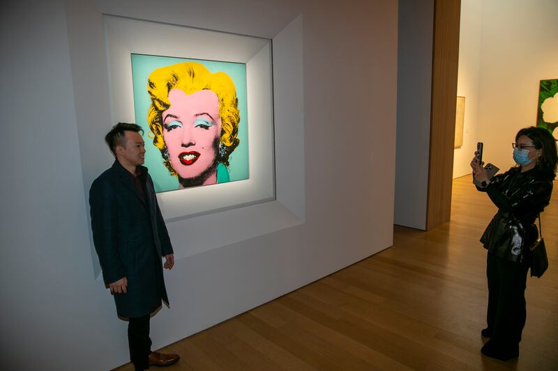It sold for $195 million, the most expensive 20th-century artwork to sell at public auction.  AP