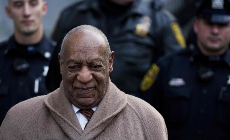 (FILES) This file photo taken on December 13, 2016 shows comedian Bill Cosby leaving the Montgomery County Courthouse after a pretrial conference related to his sexual assault case in Norristown, Pennsylvania.
Cosby is to return to the stage for the first time in nearly three years on january 22, 2018, just months before his scheduled retrial for alleged sexual assault.
The 80-year-old pioneering African American actor and comedian will take part in a special performance honoring drummer and jazz great, Tony Williams, at the LaRose Jazz Club in Philadelphia, his spokesman said.
 / AFP PHOTO / DOMINICK REUTER