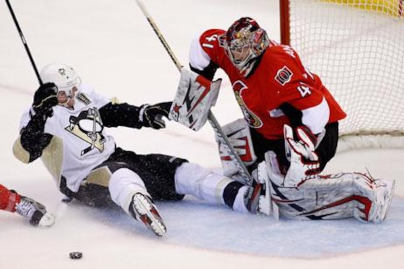 The Pittsburgh Penguins, in white, have been in form throughout their play-off series against the Ottawa Senators. Patrick Doyle / AP Photo