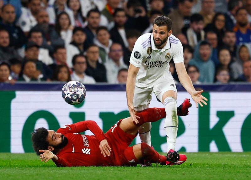 Nacho Fernandez – 7. Stretched by Salah at times but put in a determined display to ensure Los Blancos kept a clean sheet.
Reuters