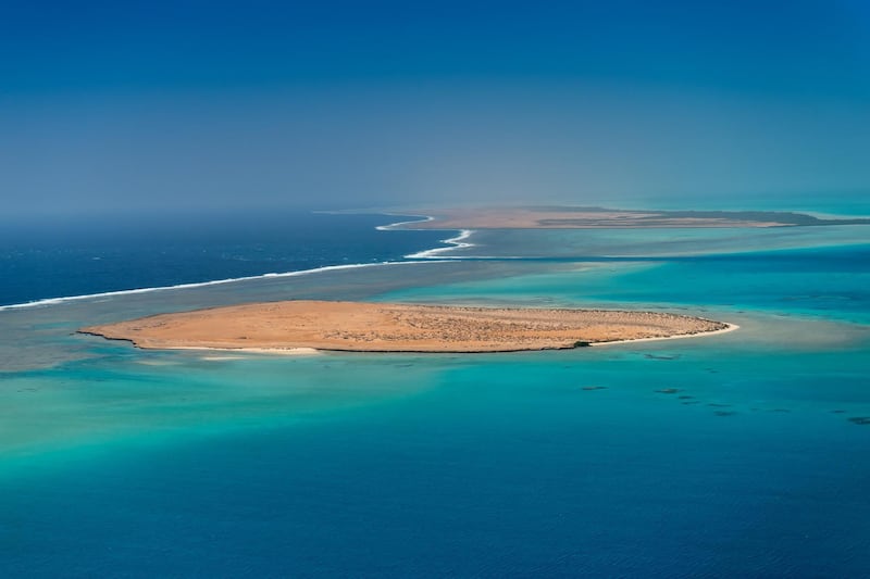 The Red Sea Project will develop an area of 28,000 square meters in total, including a vast archipelago of more than 50 untouched islands. Courtesy The Red Sea Development Company