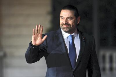 Lebanon's Prime Minister Saad Hariri arrives at the Musee d'Orsay in Paris on November 10, 2018 to attend a state diner and a visit of the Picasso exhibition as part of ceremonies marking the 100th anniversary of the 11 November 1918 armistice, ending World War I. (Photo by Eric FEFERBERG / AFP)