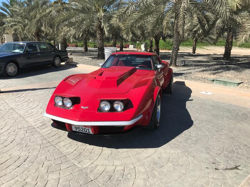 A classic Chevrolet Corvette at Khalifa Park. Adam Workman / The National