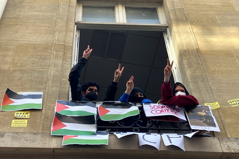 Students at the prestigious university in Paris resumed pro-Palestinian protests on Friday, days after French police broke up a demonstration, inspired by Gaza solidarity encampments at campuses around the US. AP