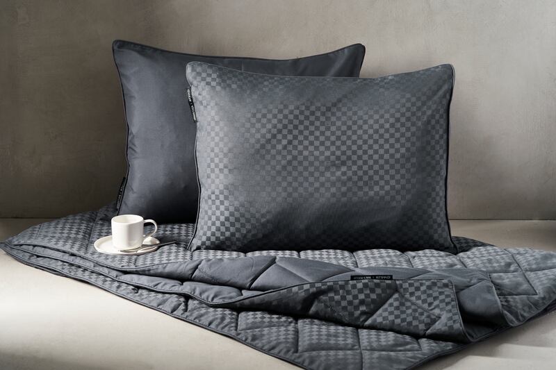 The Constellation Collection includes a matching pillow and duvet set.