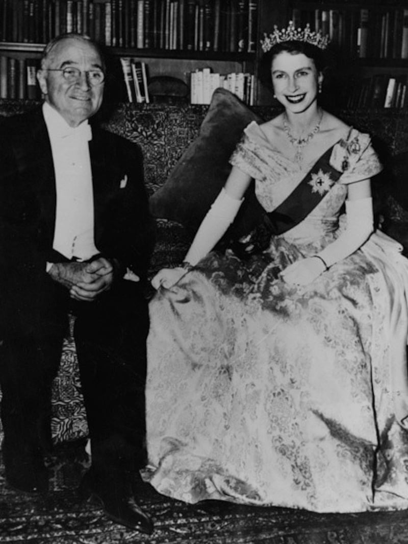 Queen Elizabeth with US president Harry S Truman. Photo: US National Archive