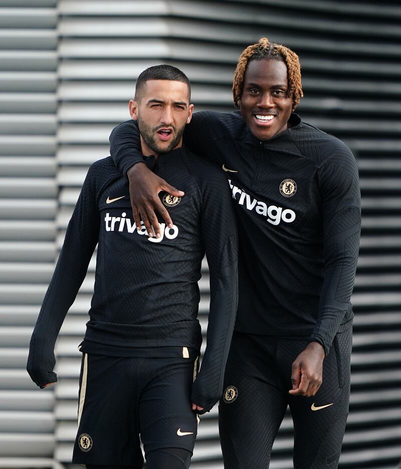 Chelsea's Hakim Ziyech and Trevoh Chalobah. PA