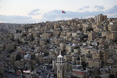The Jordanian capital, Amman. The kingdom gets $166m in funding from the IMF after its second economic review. EPA