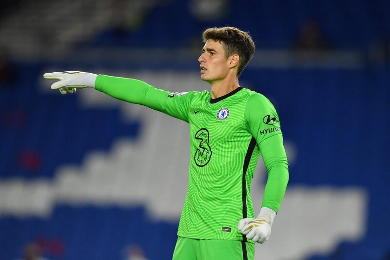 CHELSEA RATINGS: Kepa Arrizabalaga - 5. Allowed a firm but saveable Leandro Trossard effort to squirm past him and into the net for 1-1 and looked uncomfortable at set pieces. AFP