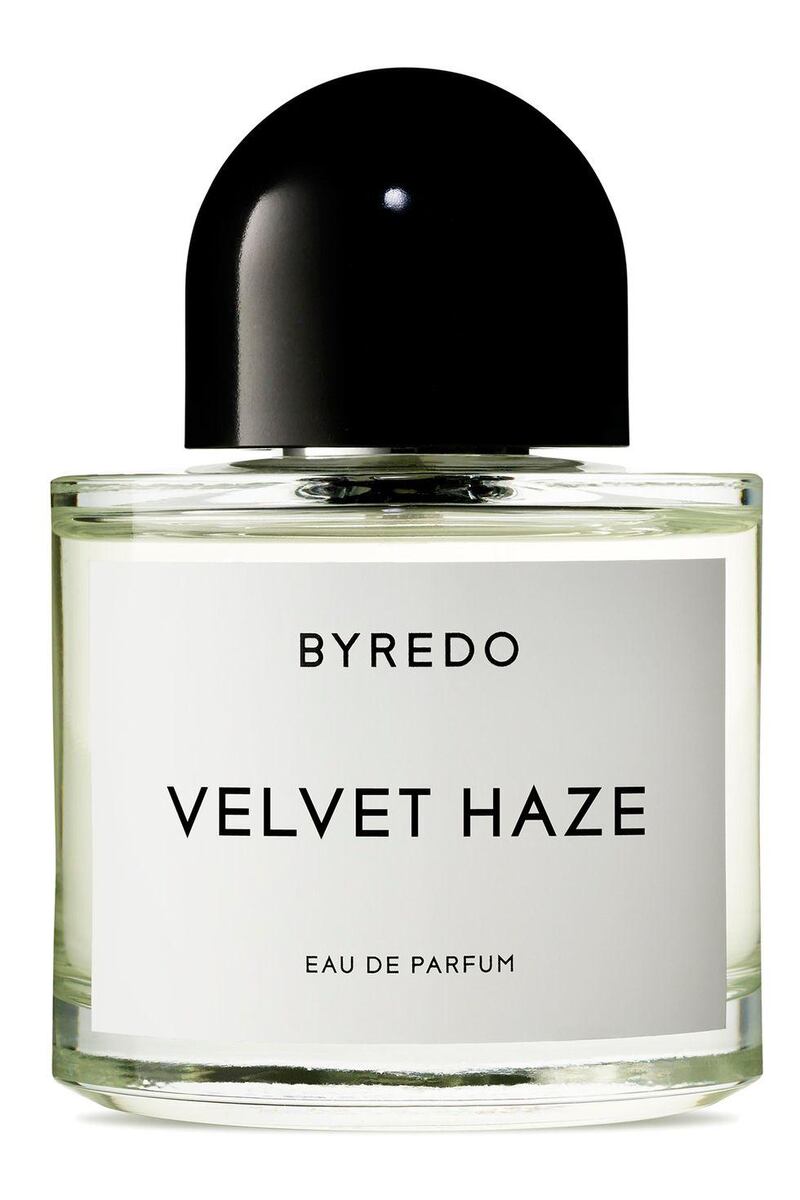 Byredo scents are always intriguing and this has notes of patchouli and musk. Velvet Haze eau de parfum, Dh483, Byredo