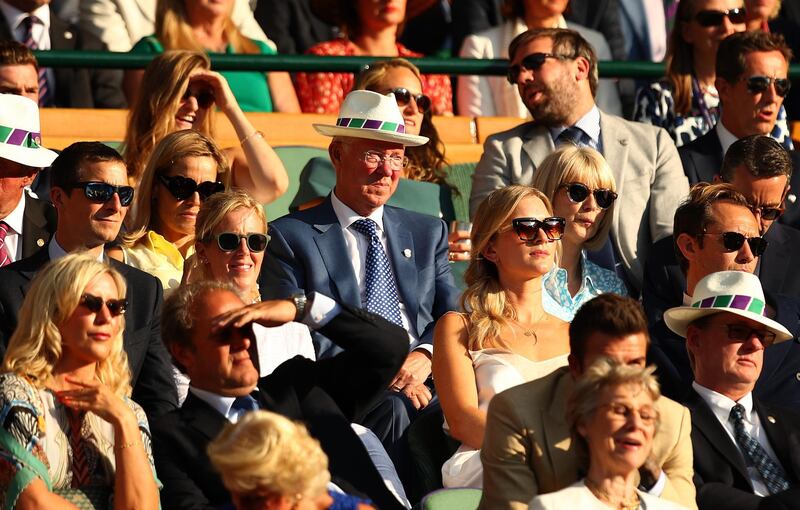 Former football manager Sir Alex Ferguson in the Royal Box in 2019.  Getty