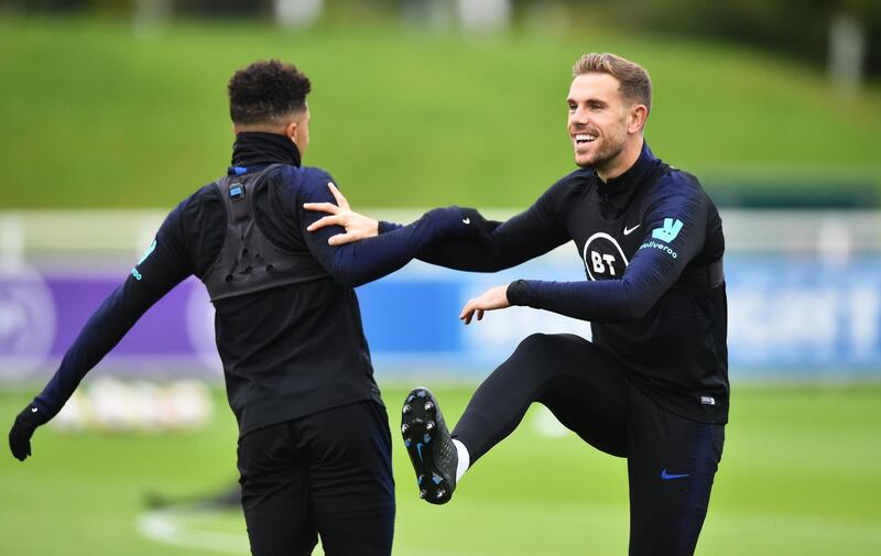 Jordan Henderson, right, and Jadon Sanchez. Getty