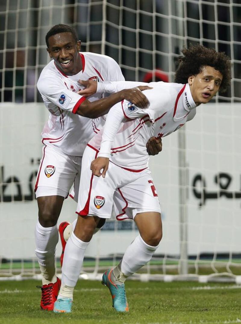 Ahmed Khalil, left, and Omar Abdulrahman may still be young, but they have plenty of international experience. Fadi Al Assaad / Reuters