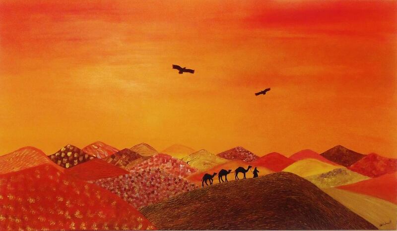 Colours of the Desert by the Healing Artist Wilma Burton. Courtesy Wilma Burton