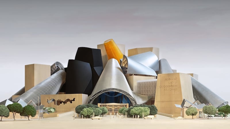 Guggenheim Abu Dhabi, seen here in an artist's rendering, will be built on Saadiyat Island. Photo: Guggenheim Abu Dhabi