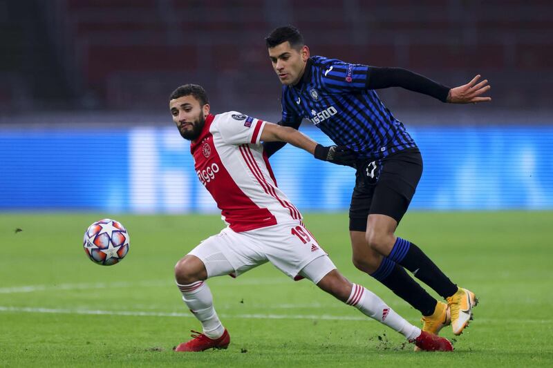 RB: Cristian Romero (Atalanta, right) - Another bold performance in central defence from the Argentinian, who helped keep the clean sheet against Ajax that secured Atalanta’s progress. AFP