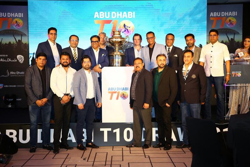 Abu Dhabi T10 team owners. 