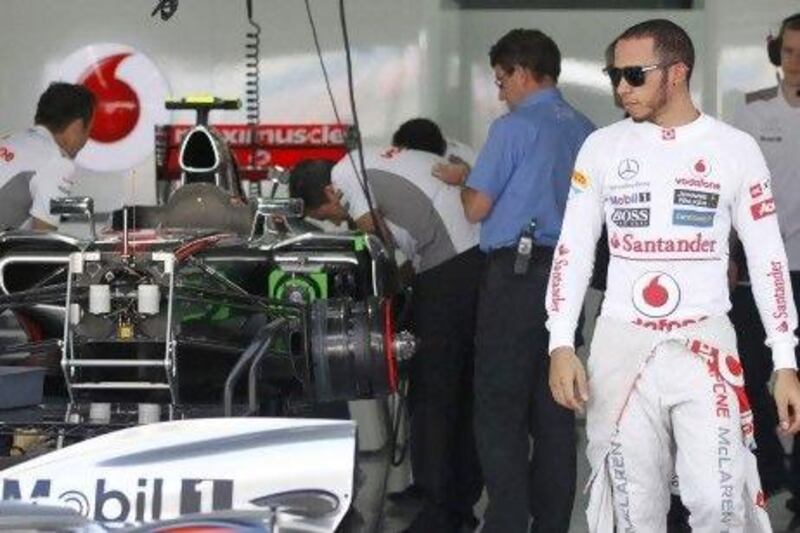 McLaren Formula One driver Lewis Hamilton.