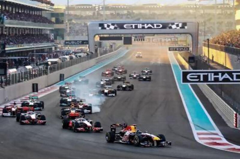 The Abu Dhabi Grand Prix towards the end of the Formula One season is played out in front of packed stands while events such as karting, next, hardly find any takers despite good facilities. Srdjan Suki / AP Photo; Courtesy Al Ain Raceway