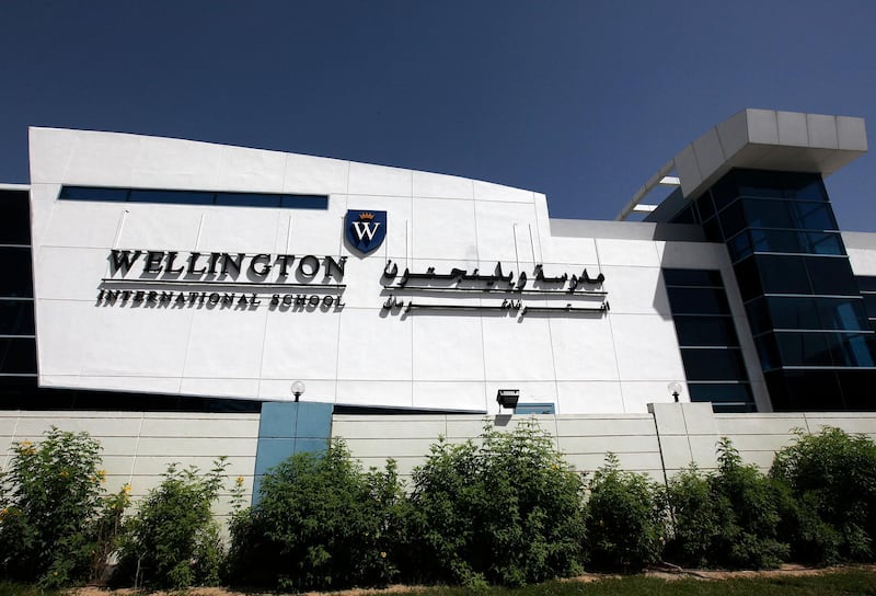 DUBAI, UNITED ARAB EMIRATES, May 10: View of the Wellington International School building in Dubai. (Pawan Singh / The National) For News. Story by Kathryn Lewis