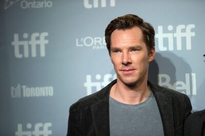 Benedict Cumberbatch poses for photographers during a photo call for 'The Current War' at the Toronto International Film Festival in Toronto, Ontario, September 10, 2017. (Photo by Geoff Robins / AFP)