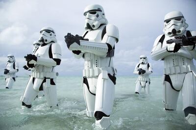 Stormtroopers. Do they have the coolest space suit? Jonathan Olley / Lucasfilm-Disney via AP