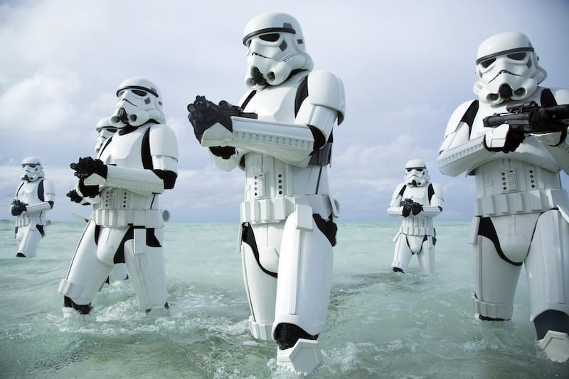 Stormtroopers. Do they have the coolest space suit? Jonathan Olley / Lucasfilm-Disney via AP