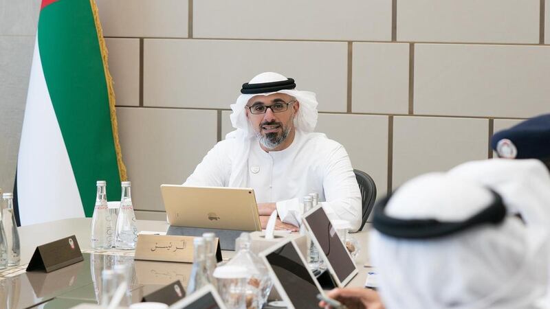 Sheikh Khalid bin Mohamed, Chairman of the Abu Dhabi Executive Office, has approved the Abu Dhabi Arabic Language Centre’s strategy 2020-2025. Courtesy: Abu Dhabi Government Media Office