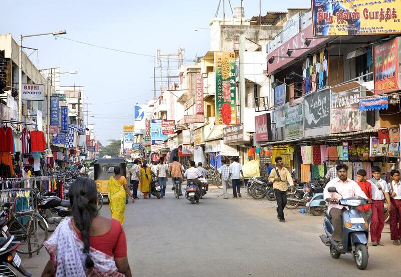 Undated street scene in Pondicherry, India. Michael Cogliantry . Getty Images