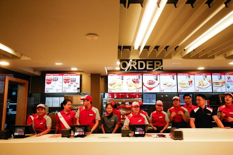 The London branch opened its doors on October 20, with the first 100 customers recieving free Chickenjoy meals Reuters