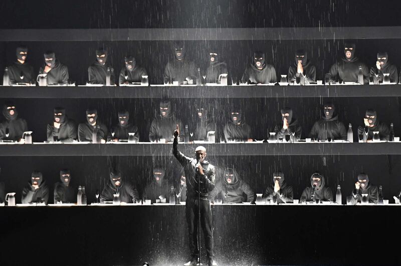 Devlin's set design for British rapper Stormzy at the Brit Awards 2018