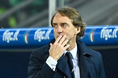 Italy's coach Roberto Mancini. AFP