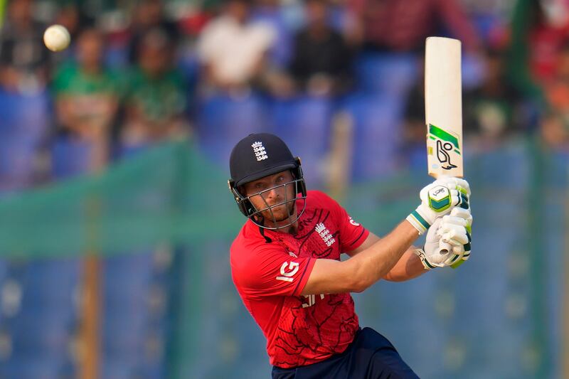 England captain Jos Buttler his 67 off 42 balls including four fours and four sixes. AP