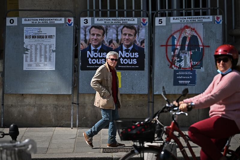 Election posters in Paris. Getty Images