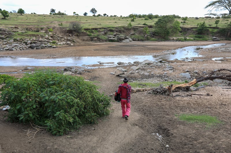 A Tanzanian Maasai man near the Kenyan border. The Tanzanian government says the dam project cost $3 billion. EPA