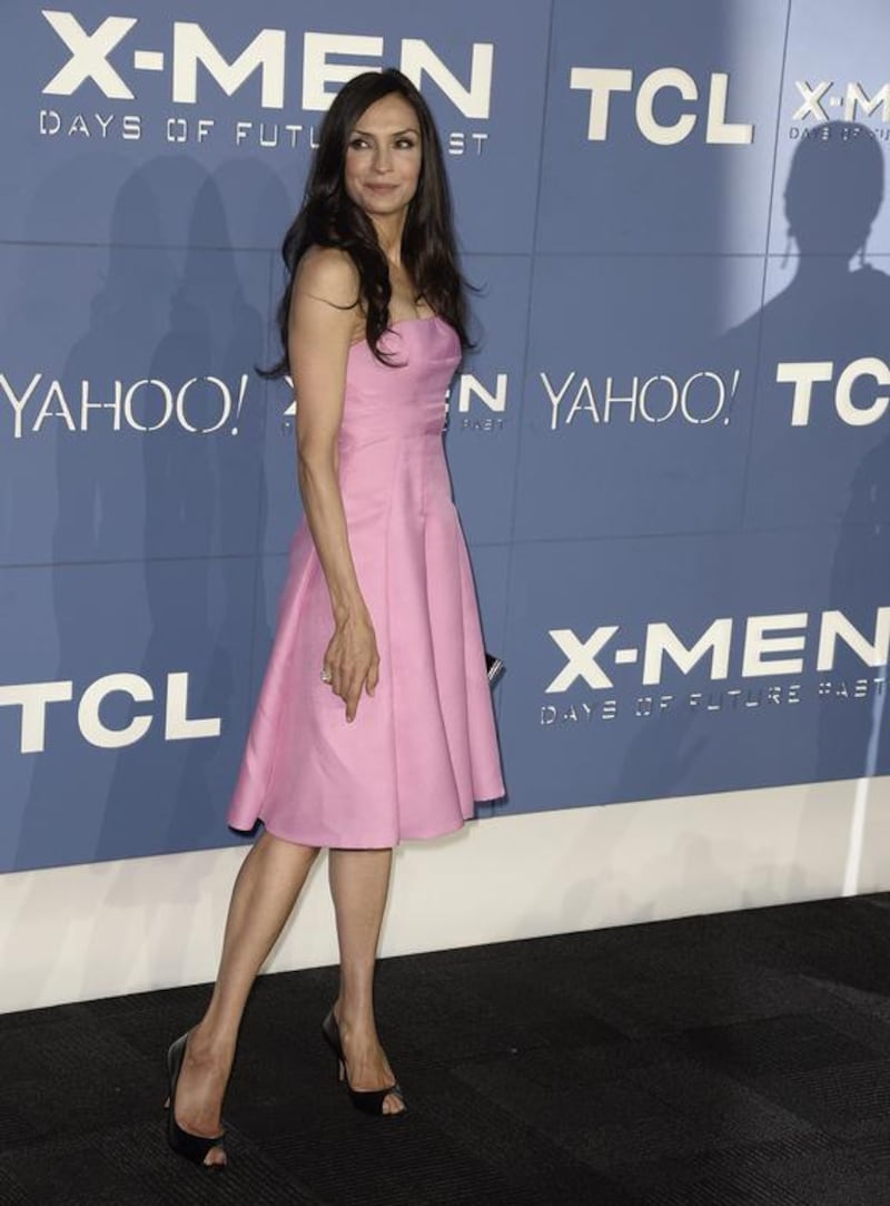 Dutch actress Famke Janssen at the premiere. Andrew Gombert / EPA