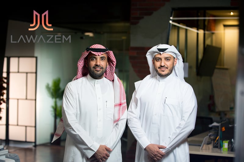 Nasser Alshaya (left) and Abdulhakim Albisher, co-founders of Saudi Arabian start-up Lawazem. Photo: Lawazem