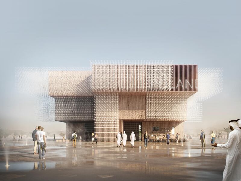 A rendering of the design for Poland's pavilion at Expo 2020 Dubai. Team Expo 2020 Dubai