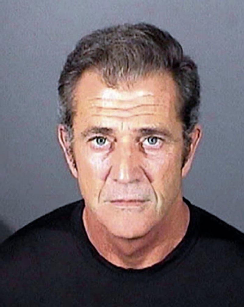 Mel Gibson following a misdemeanour battery conviction in March 2011. Getty Images