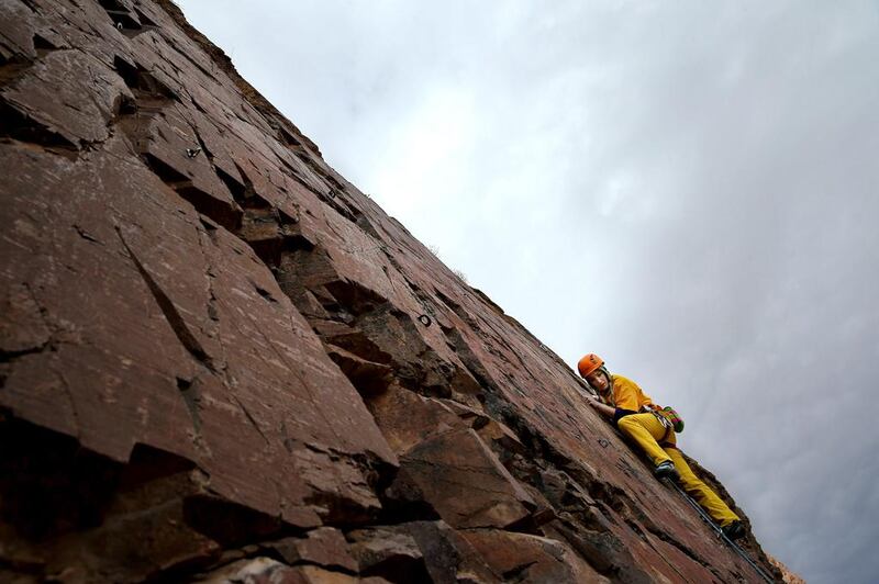 “For me, climbing rocks is part of life, a symbol of overcoming the barriers of life,” Ms Esmaeilzadeh says.