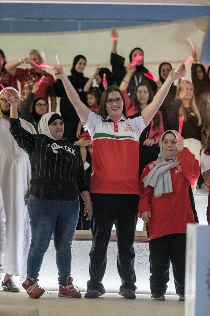 ABU DHABI, UNITED ARAB EMIRATES. 04 DECEMBER 2018. Special Olympics CNN Live broadcast from Wahat Al Karama. (Photo: Antonie Robertson/The National) Journalist: Shereena Al Nuwais. Section: National.