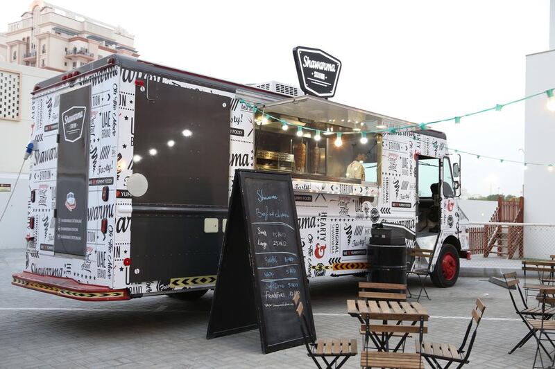 The Notorious Friday brunch features food trucks and food pop ups at the Dubai Polo and Equestrian Club. Courtesy Shawarma Station