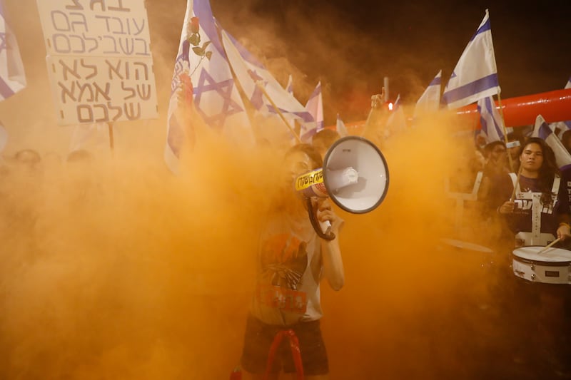 Mass protests continue across Israel against the government's justice system reform plan. EPA