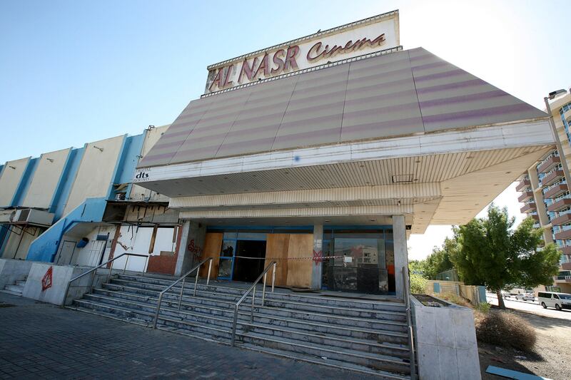 DUBAI, UNITED ARAB EMIRATES – Dec 22: View of the Al Nasr Cinema in Dubai. (Pawan Singh / The National) Story by Praveen *** Local Caption ***  PS07- ALNASR CINEMA.jpgPS07- ALNASR CINEMA.jpg